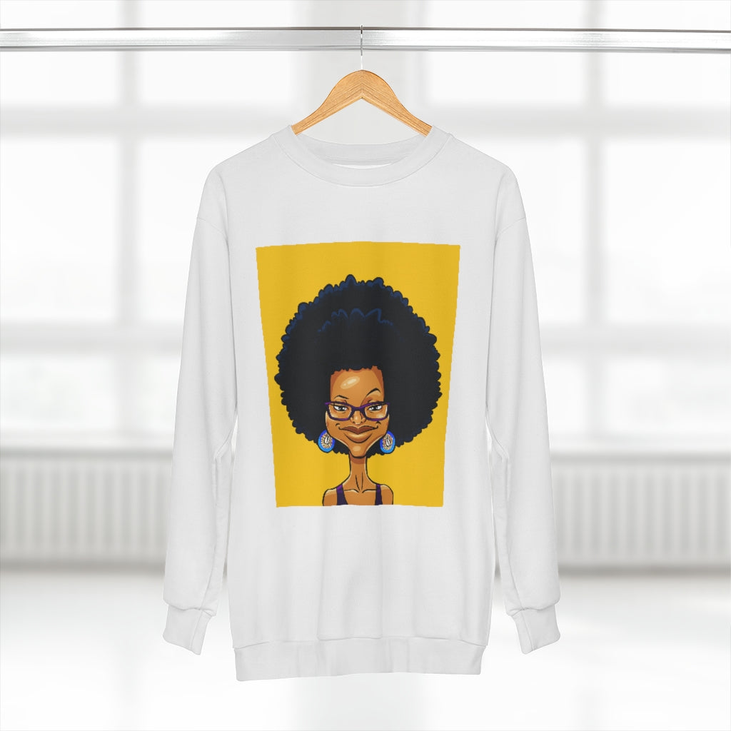 LIFE IS GOOD (WHITE) AOP Unisex Sweatshirt