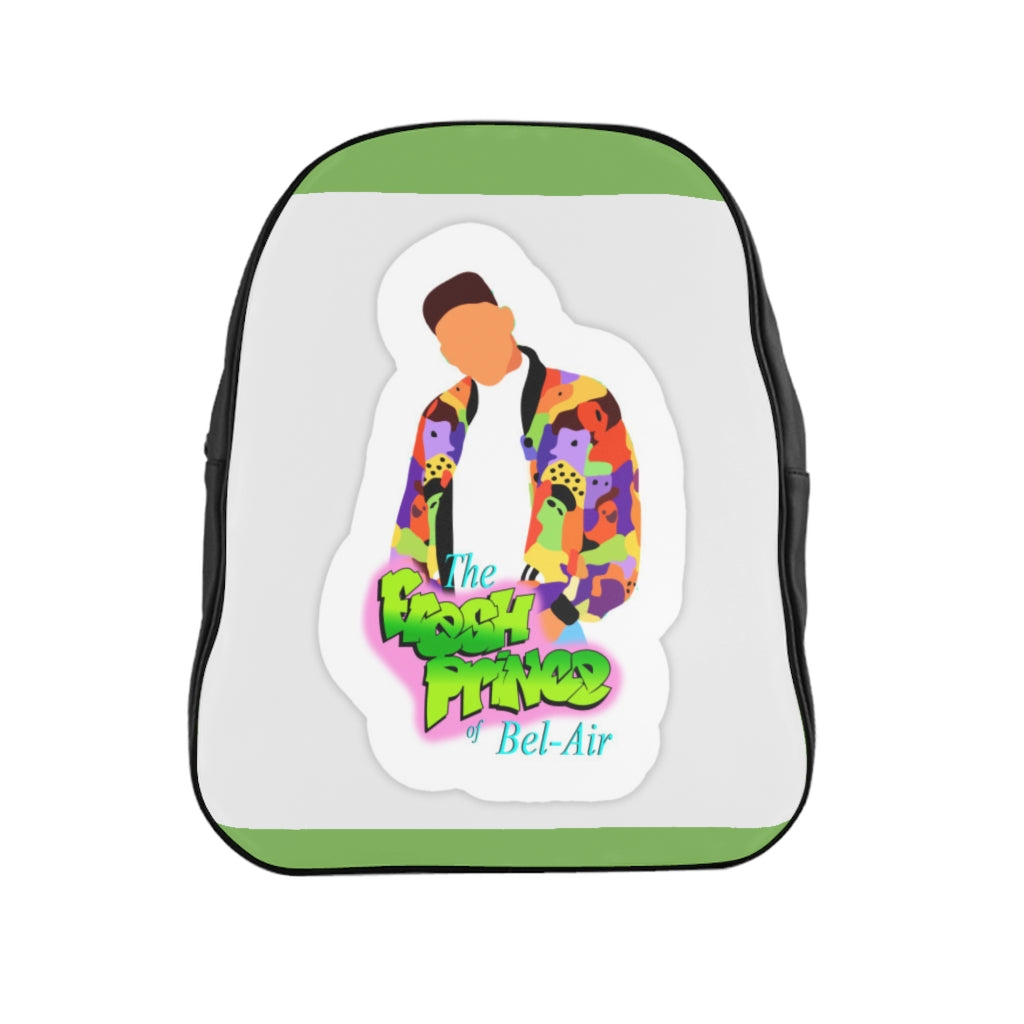 FRESH PRINCE GREEN Graphic LEATHER Backpack