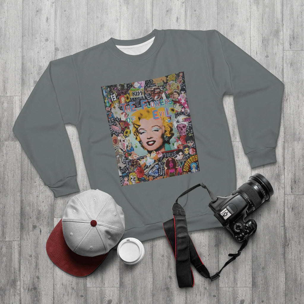 GOLDEN AGE THROWBACK (GRAY)  ..  AOP Unisex Sweatshirt