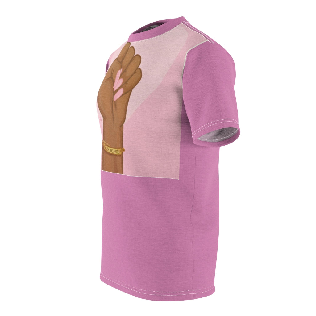 Pink Power Fist All Over Tee