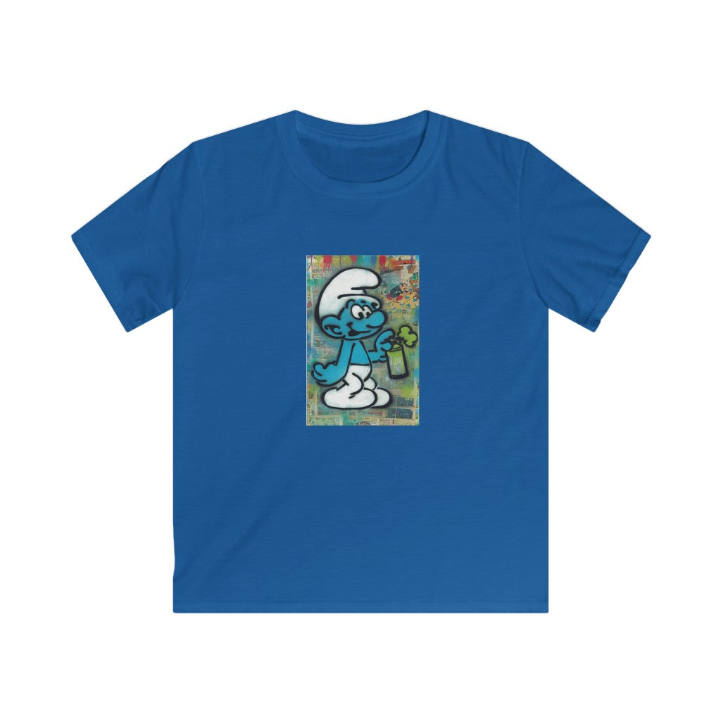 THROWBACK BLUE CARTOONS/ Kids Softstyle Tee