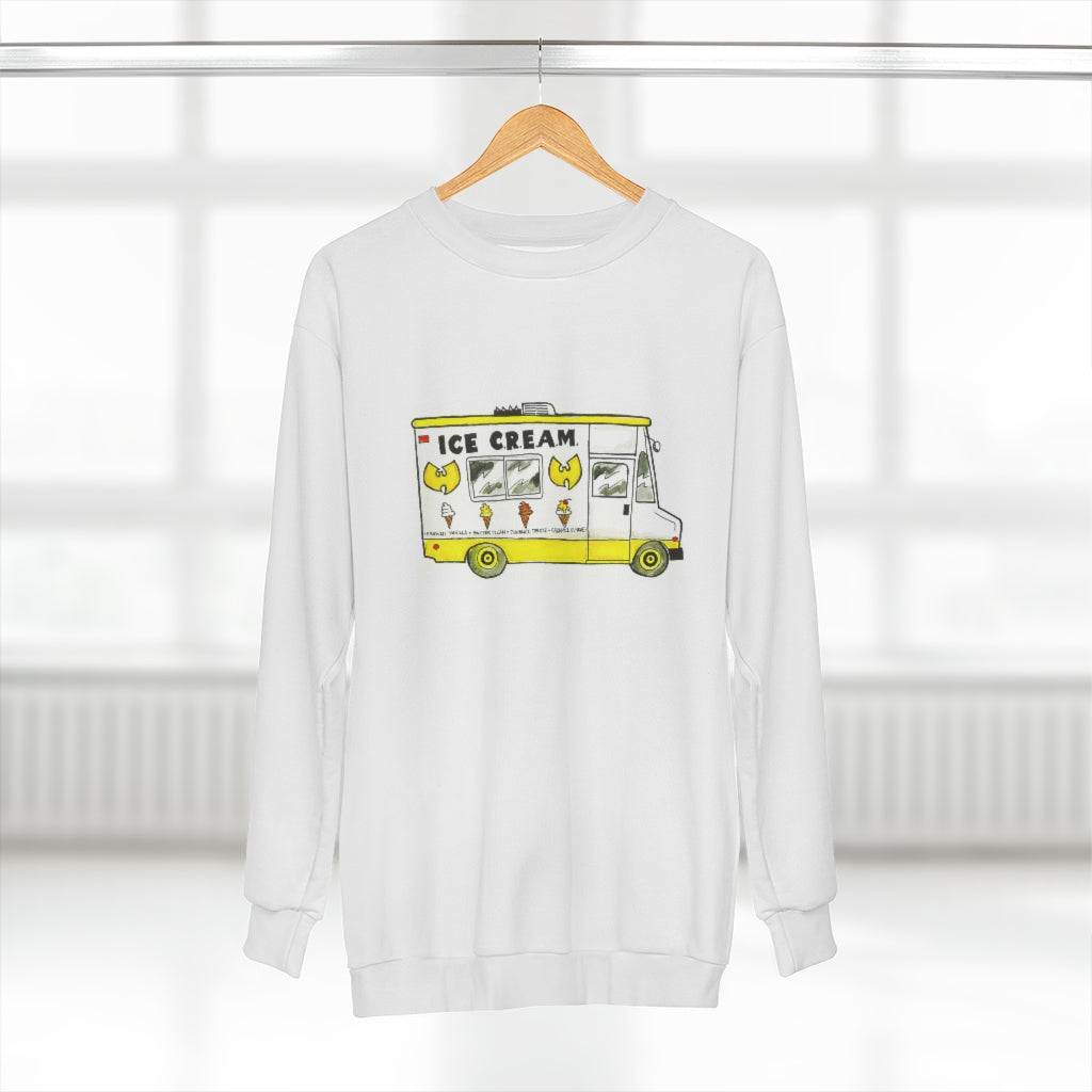 ICECREAM TRUCK (WHITE) AOP Unisex Sweatshirt