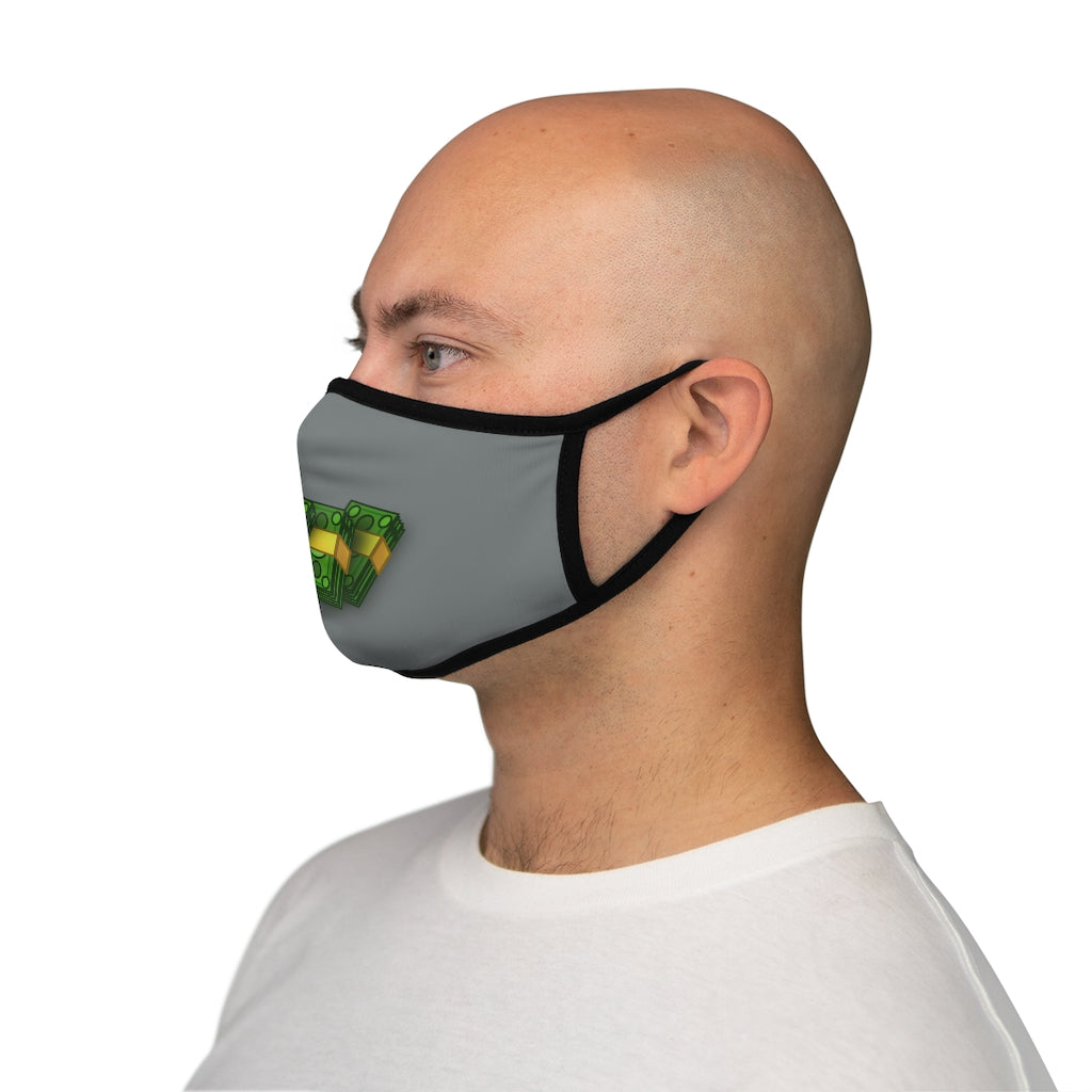 CASHOLA (GRAY)  Fitted Polyester Face Mask