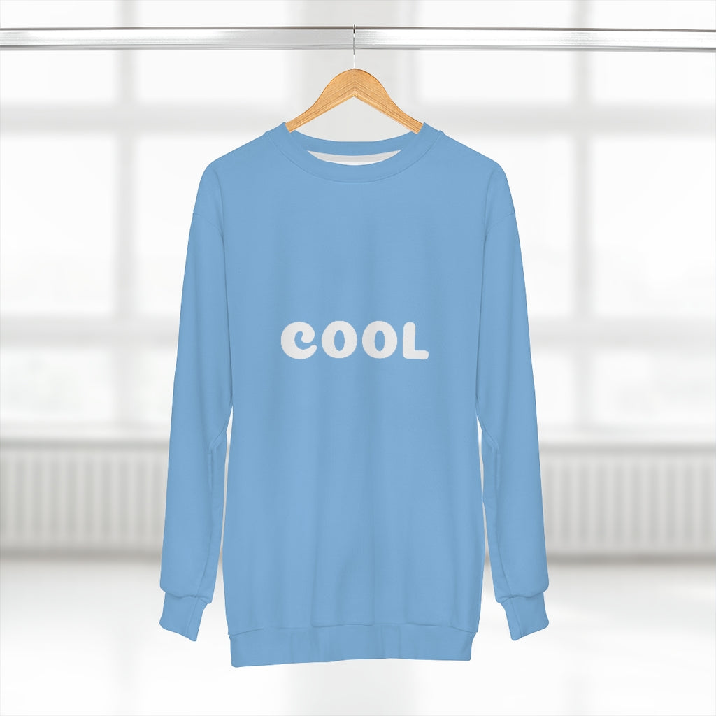 COOL .. (BABYBLUE/WHITE)  ..  AOP Unisex Sweatshirt