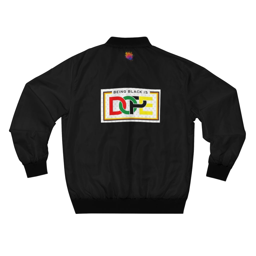 BEING BLACK IS DOPE UNISEX  AOP Bomber Jacket