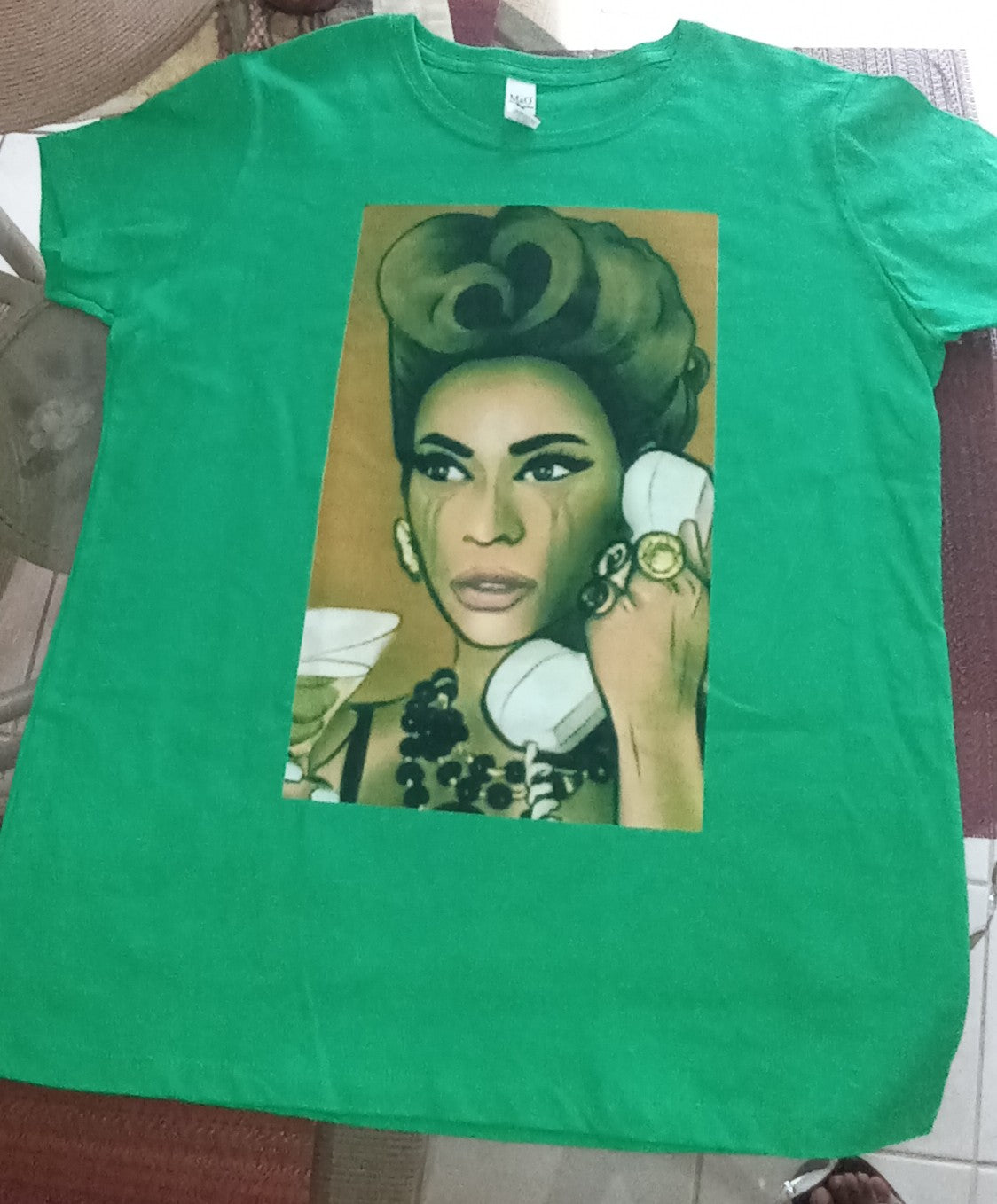 Telephone B Green With Envy Ladies T Shirt