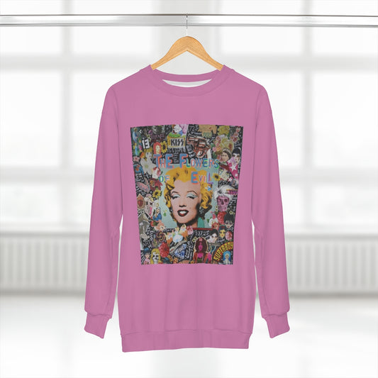 GOLDEN AGE THROWBACK (PINK)  ..  AOP Unisex Sweatshirt