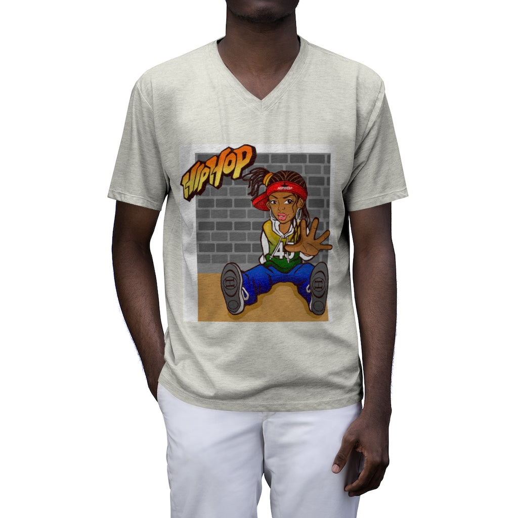 Miss HipHop Battle Men's  V-Neck T-Shirt