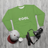 COOL .. (LIME/WHITE)  ..  AOP Unisex Sweatshirt