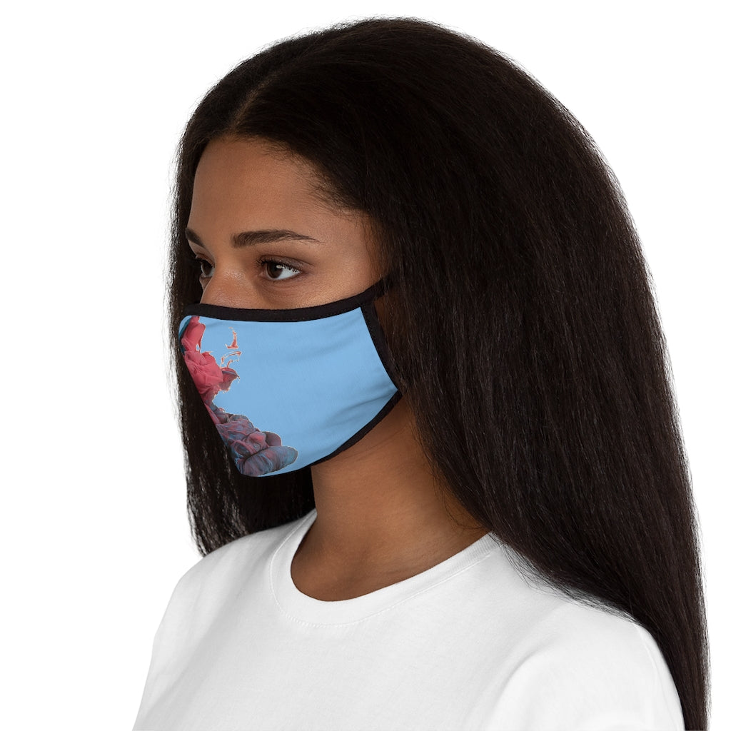 SMOKY & BLUE  Fitted Polyester Face Mask