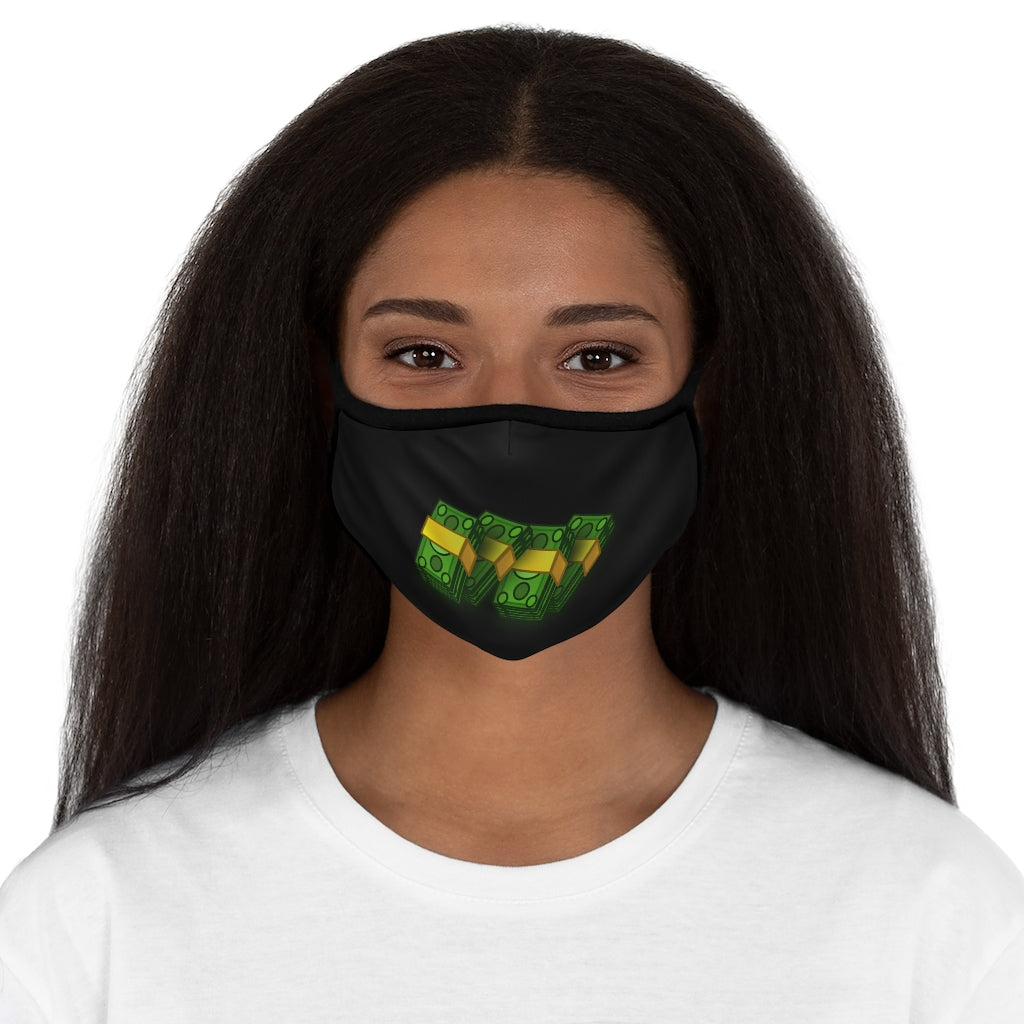 CASHOLA (BLACK)  Fitted Polyester Face Mask