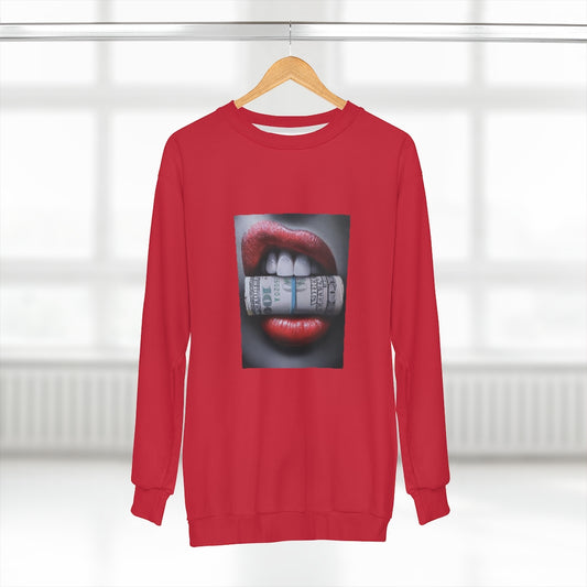 GET MONEY (Red) AOP Unisex Sweatshirt