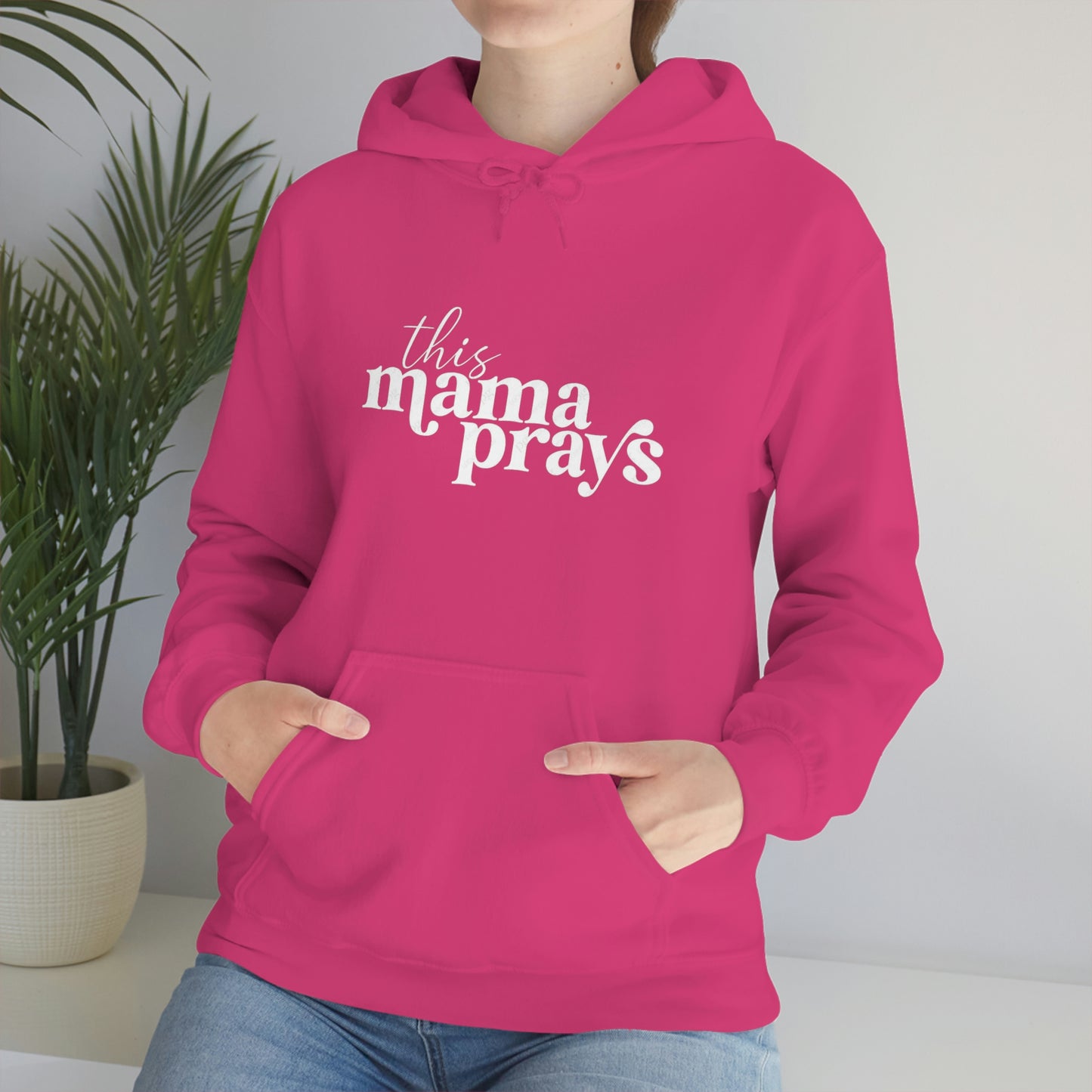 This Mama Prays Unisex Heavy Blend™ Hooded Sweatshirt