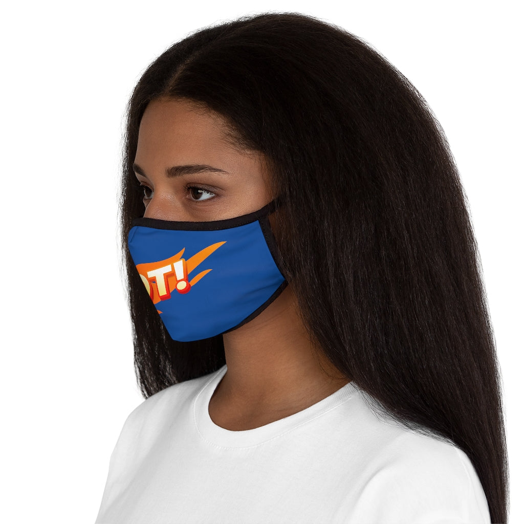 HOT! BLUE Fitted Polyester Face Mask