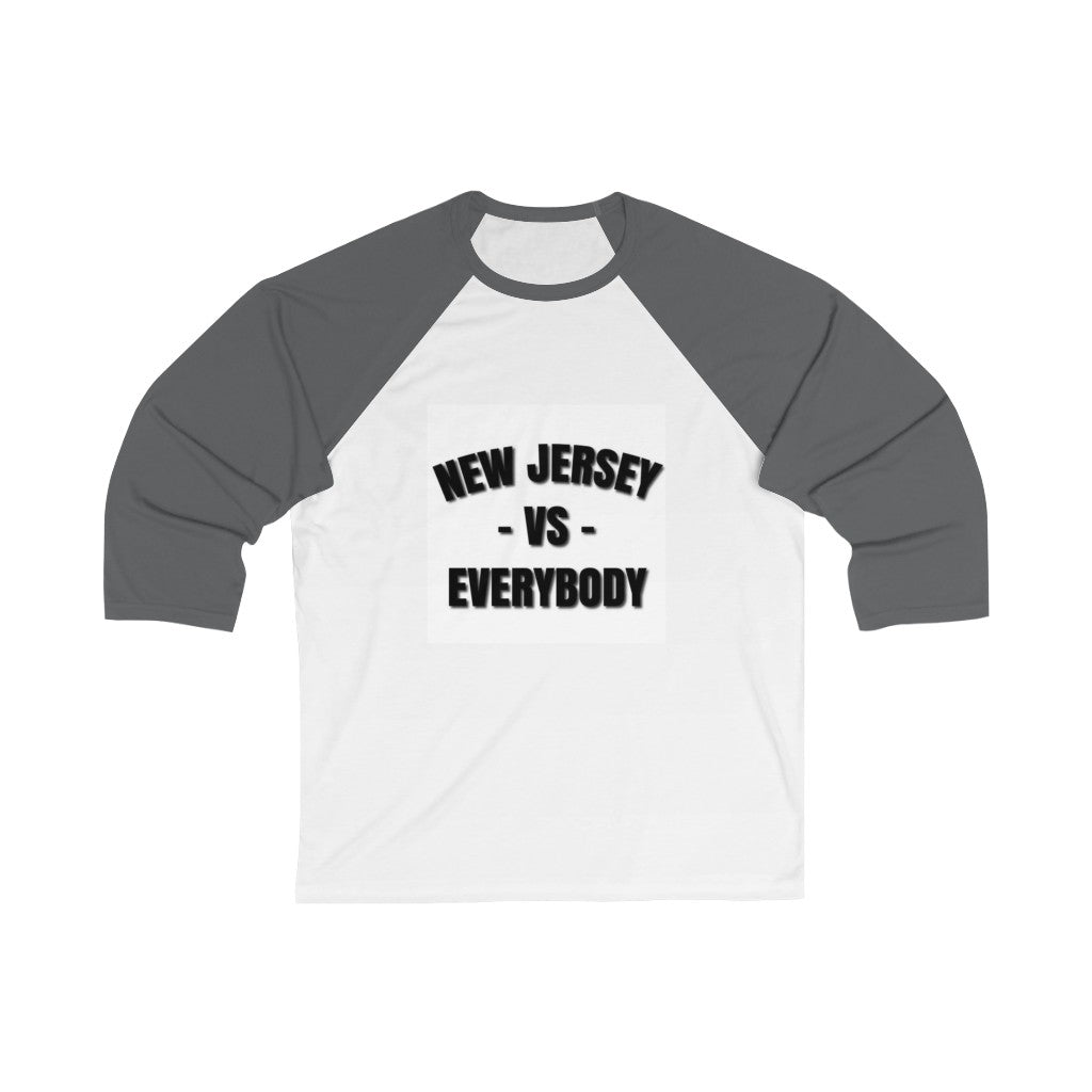 NJ -VS- EVERYBODY Unisex 3/4 Sleeve Baseball Tee