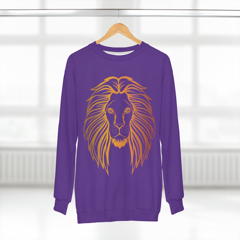 TRUE KING OF THE J'S  (PURPLE)  ..  AOP Unisex Sweatshirt