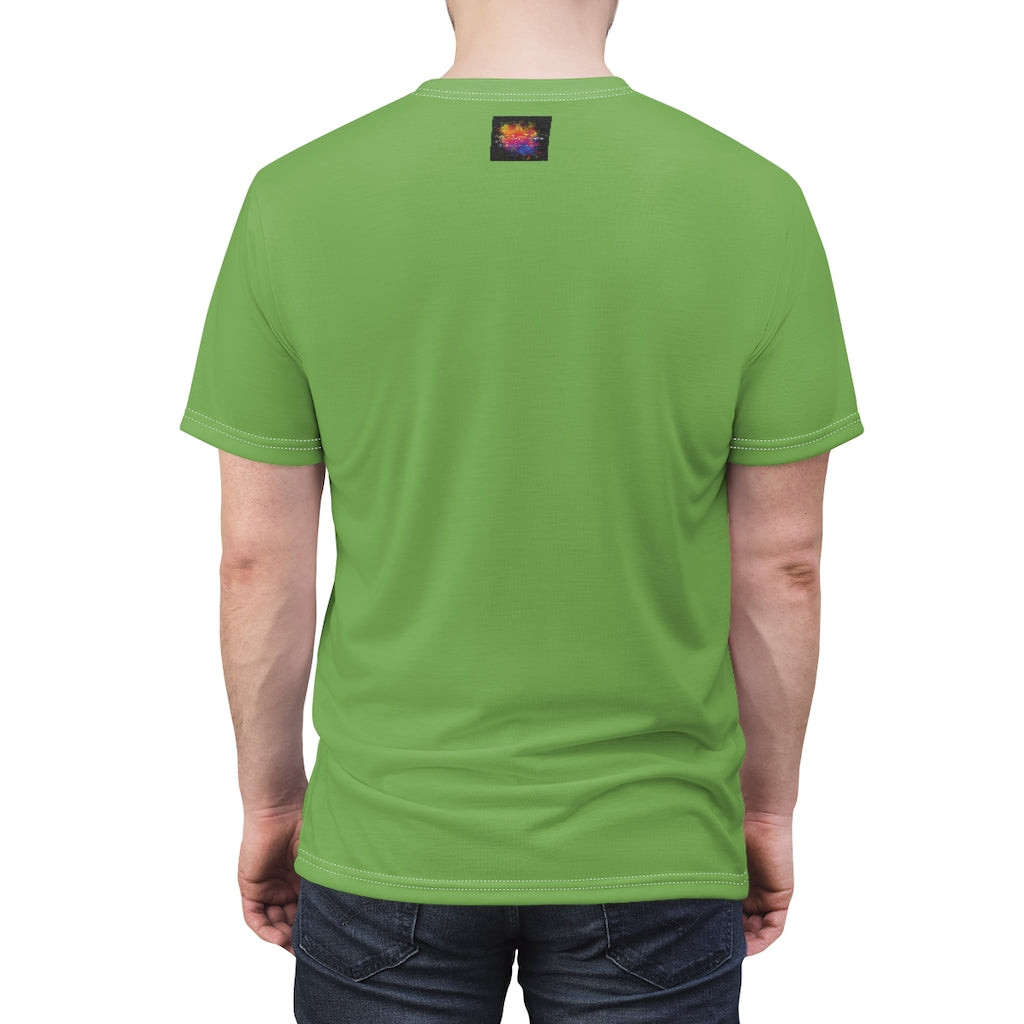 Drips and Color (Lime) All Over Tee