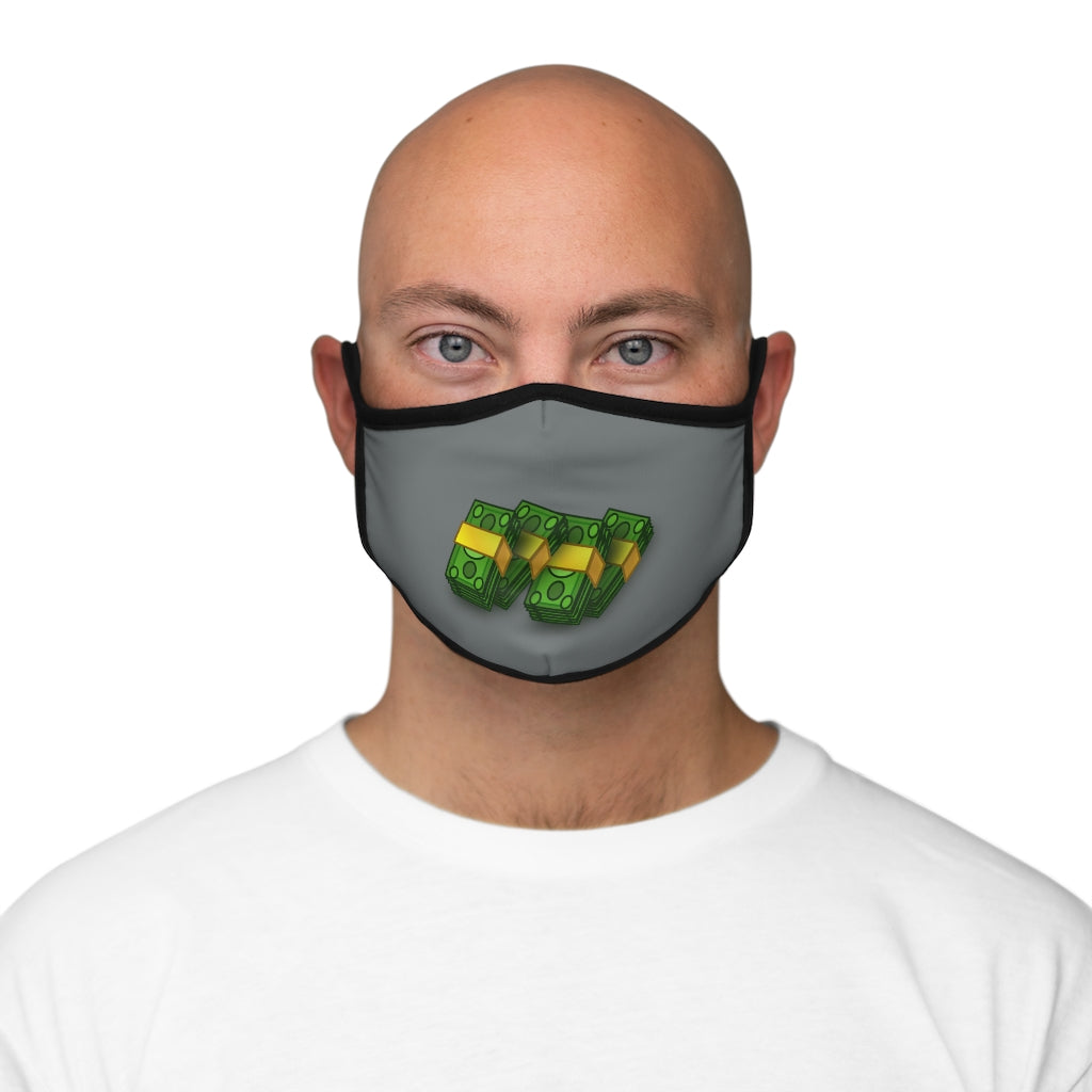 CASHOLA (GRAY)  Fitted Polyester Face Mask