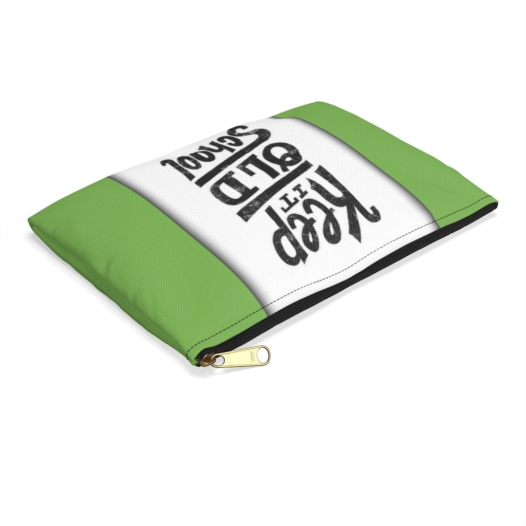 KEEP IT OLD SCHOOL GREEN Accessory Pouch