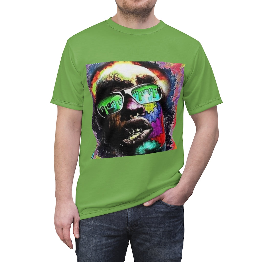 Drips and Color (Lime) All Over Tee