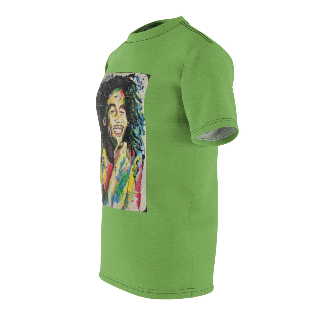 the GOD Rasta   .. (LIME) ..  All Over Tee