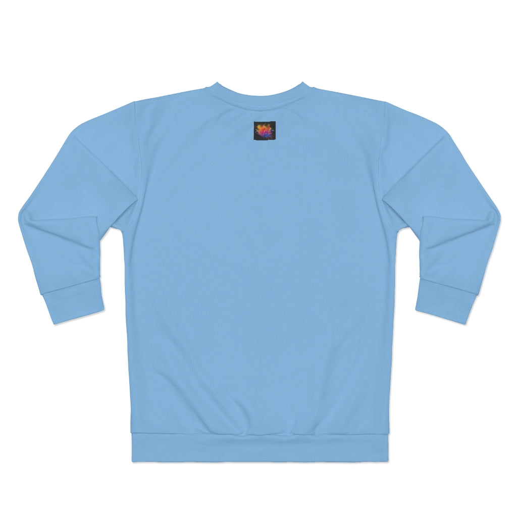 COOL .. (BABYBLUE/WHITE)  ..  AOP Unisex Sweatshirt