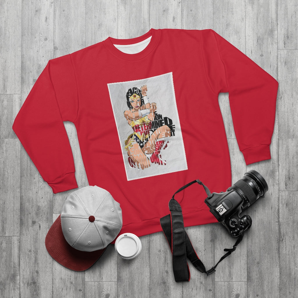 SUPER WONDER RED  ..  AOP Unisex Sweatshirt