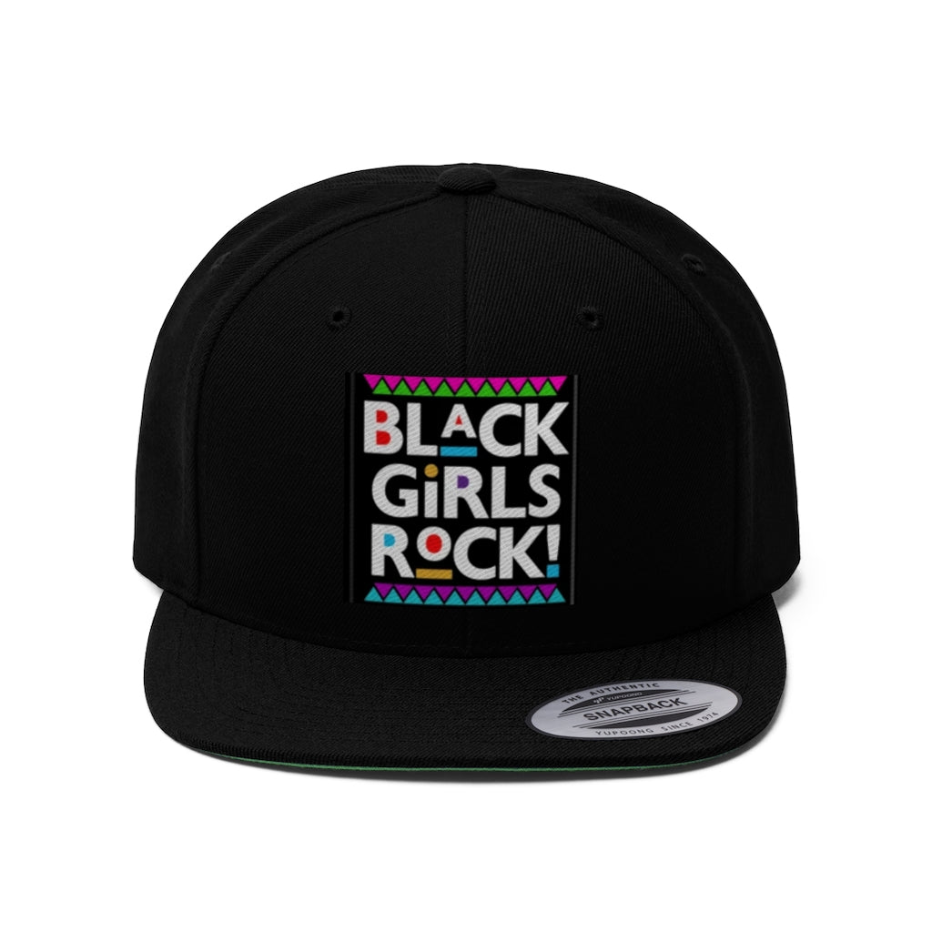 BLACK GIRLS ROCK! .....  SNAPBACK Unisex Flat Bill Hat