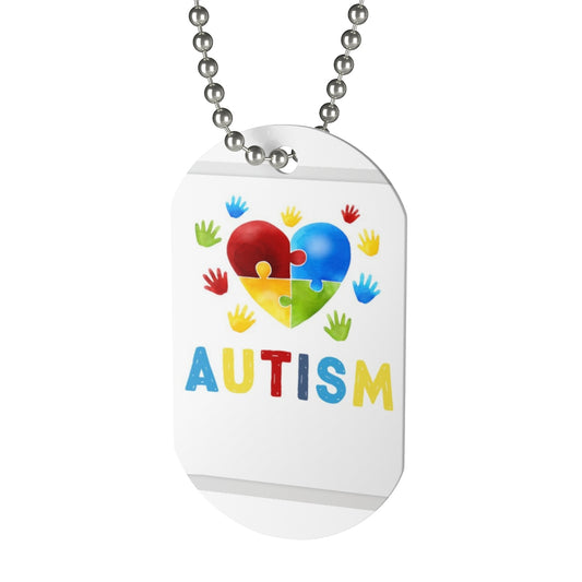 AUTISM HANDS  .. Dog Tag