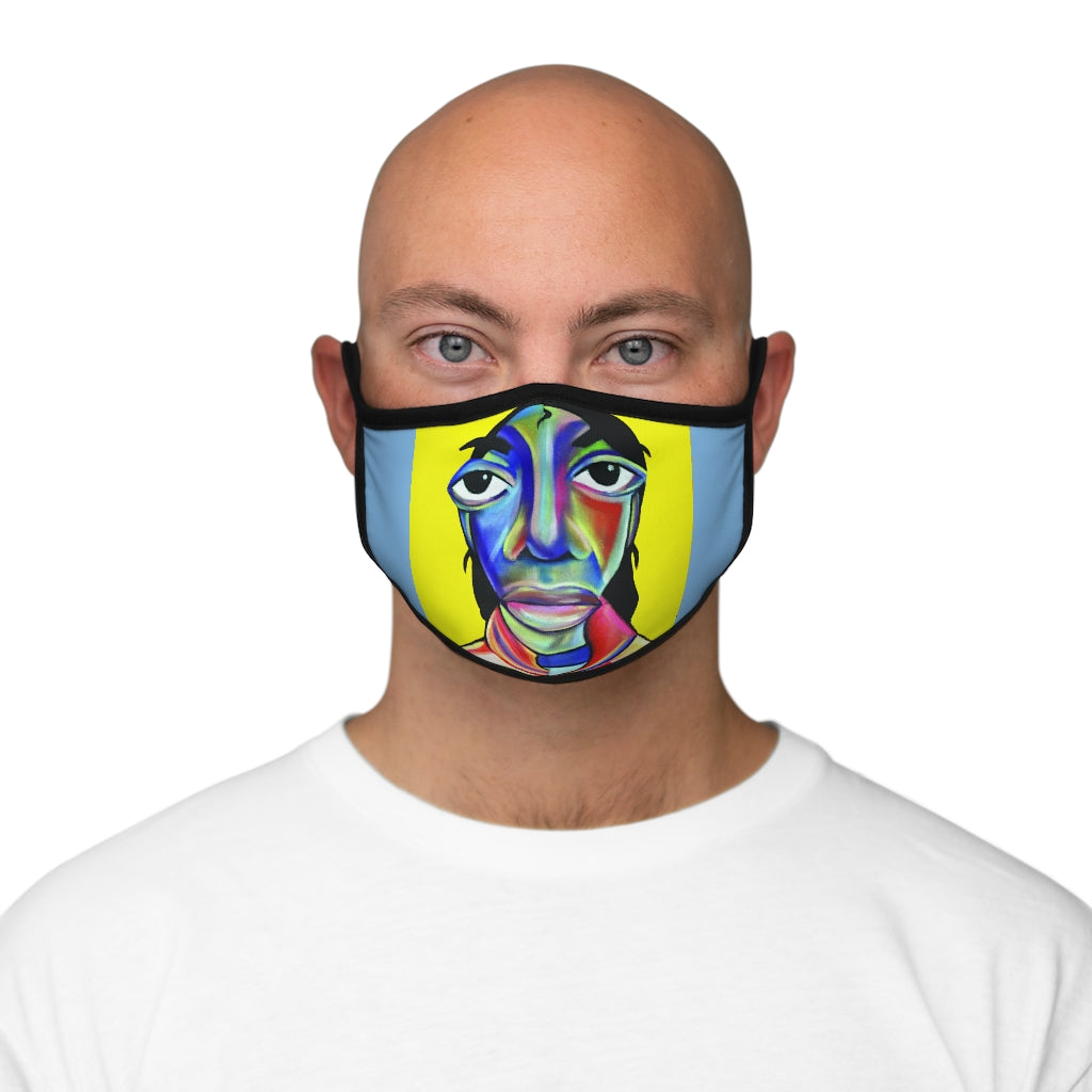 Hello Sir J Fitted Polyester Face Mask