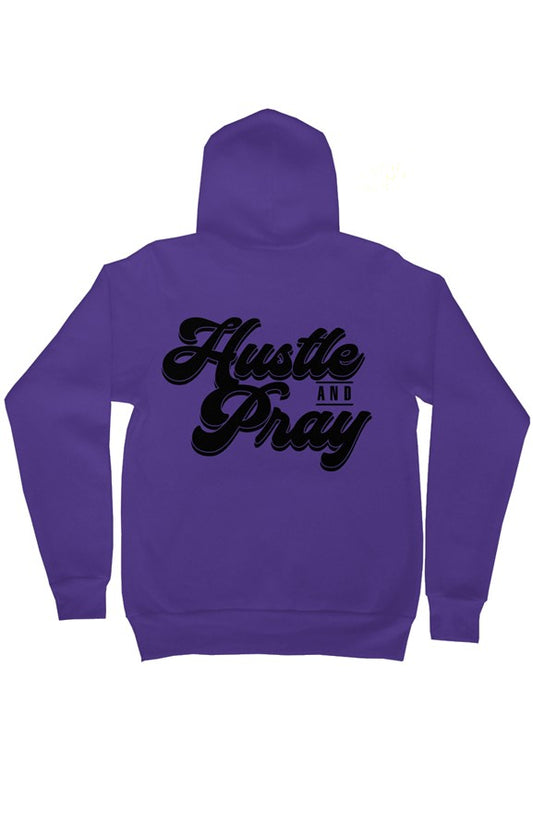 HUSTLE and PRAY Gildan zip Hoodies