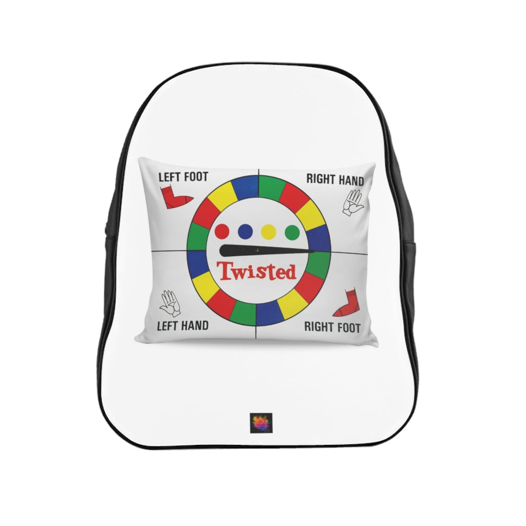 TWISTED Graphic Print Backpack