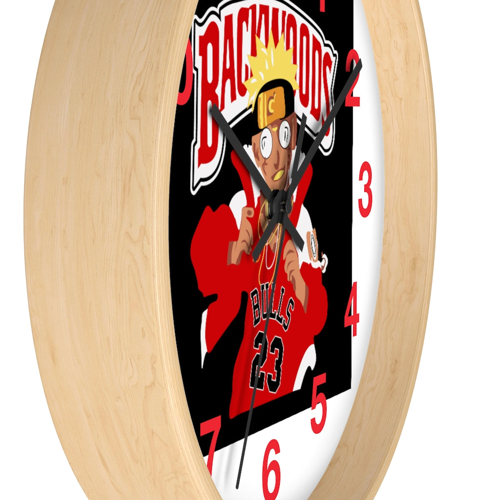 CHI-TOWN BACKWOOD Wall clock