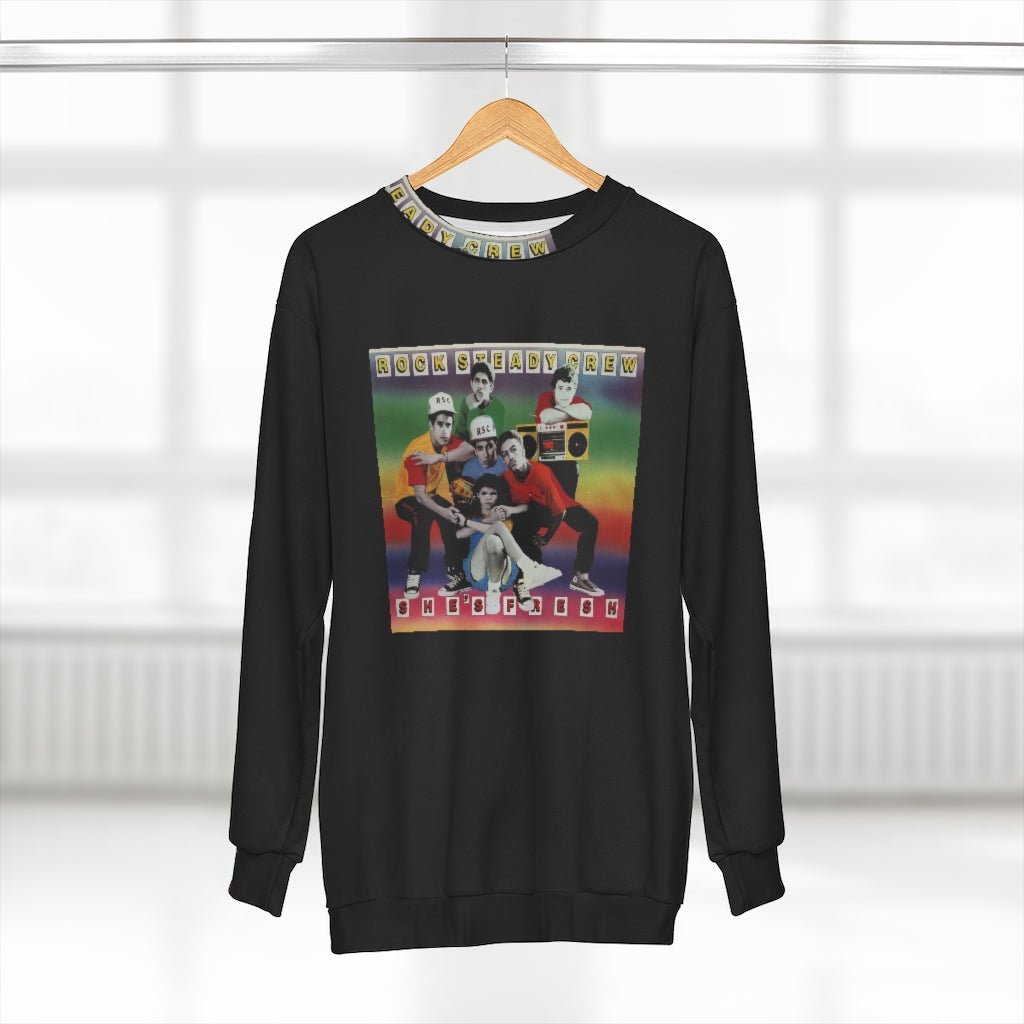 ROCK STEADY Black CLASSIC  ..  AOP Unisex Sweatshirt