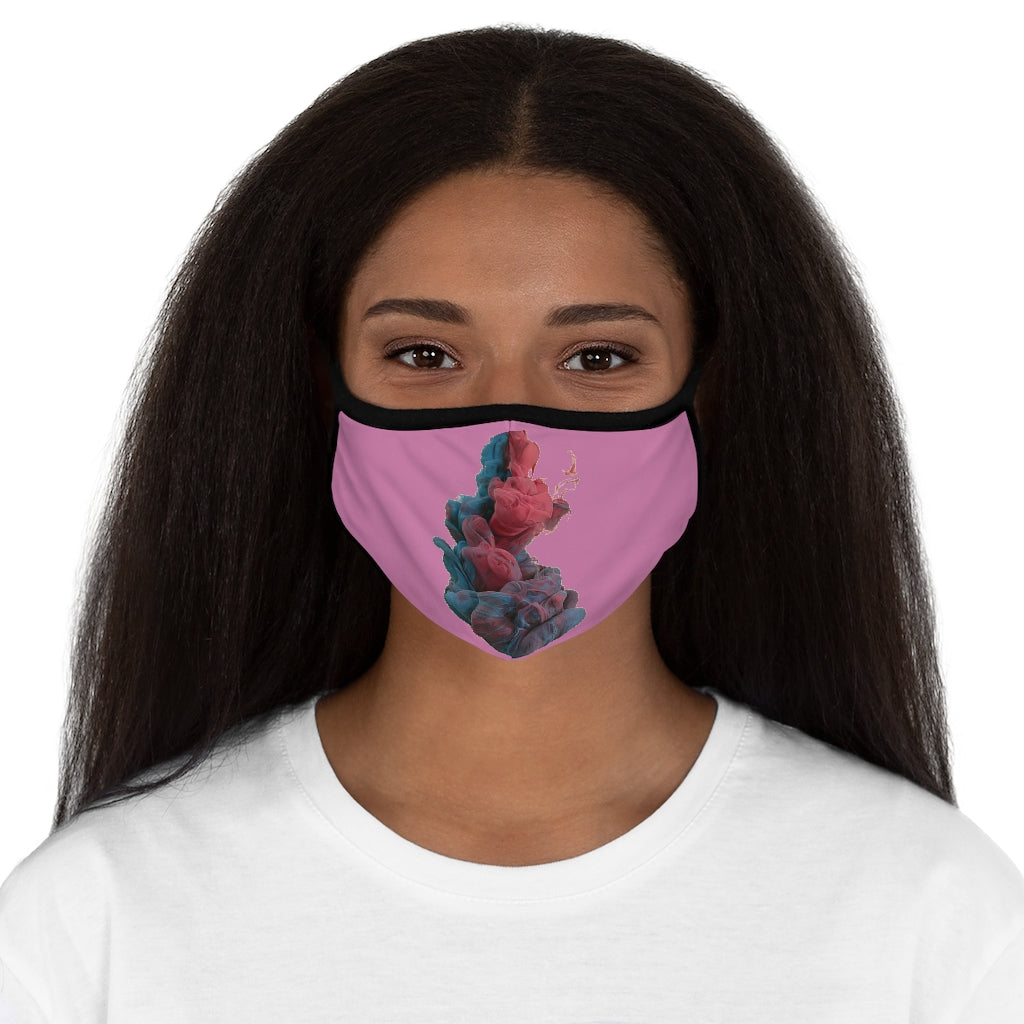 SMOKY & PINK Fitted Polyester Face Mask