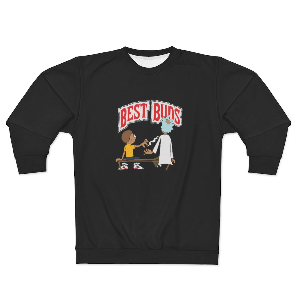 BEST BUDS FOUR TWENTY (BLACK) AOP Unisex Sweatshirt