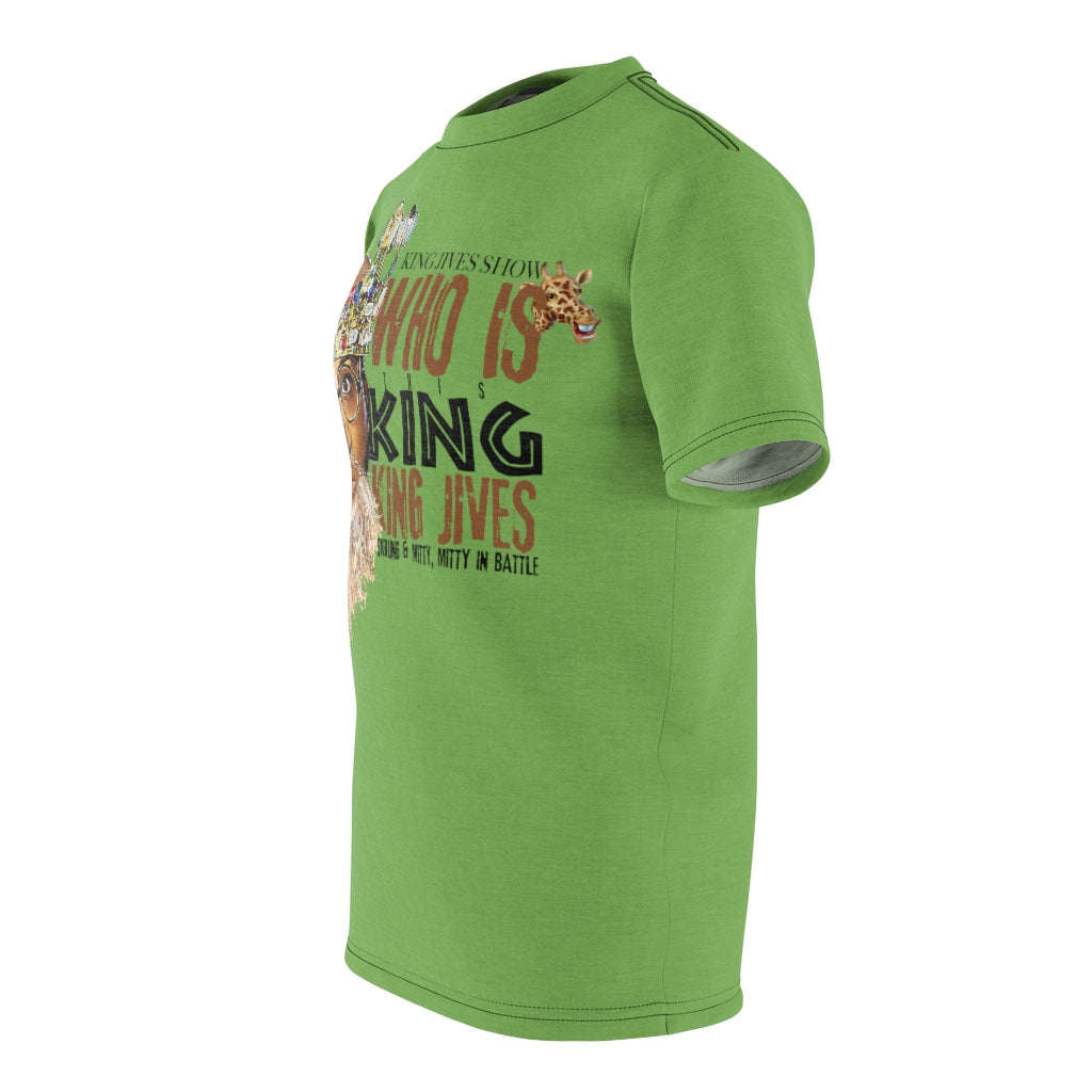 WHO IS THIS KING? DESIGNER ( LIME ) ..  All Over Tee