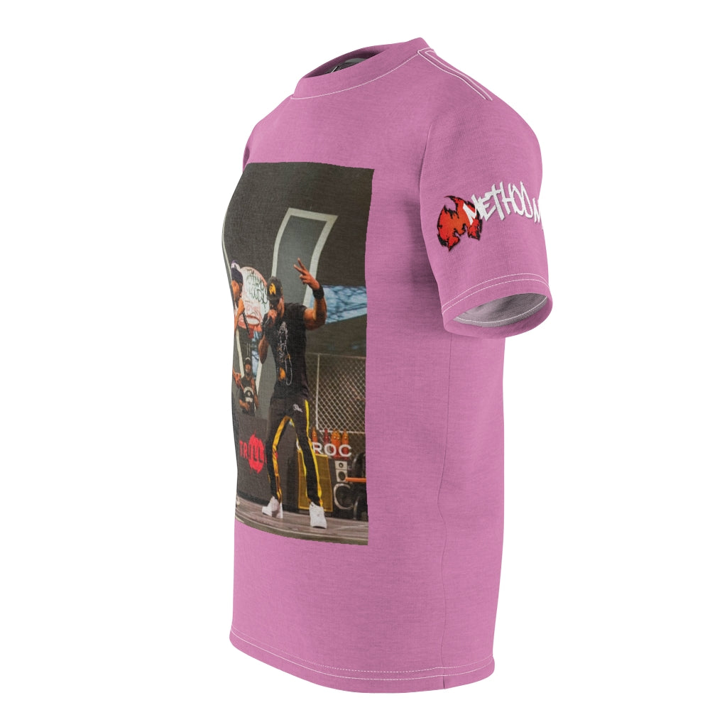 Red & Mef Concert Tee  (PINK/ BLACK ) ..  All Over Tee