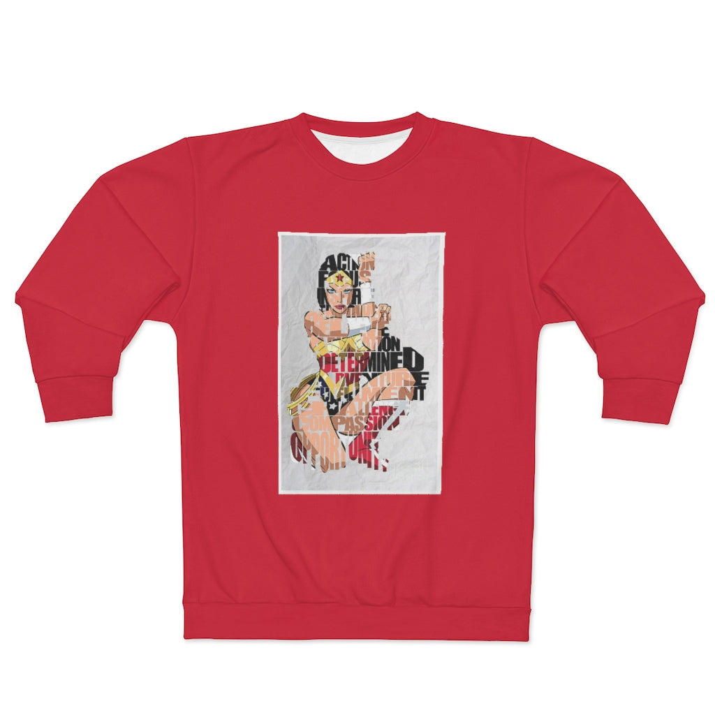 SUPER WONDER RED  ..  AOP Unisex Sweatshirt