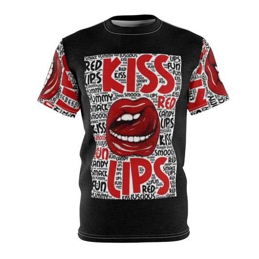 KISS ALL OVER DESIGNER PRINT ( BLACK ) ..  All Over Tee