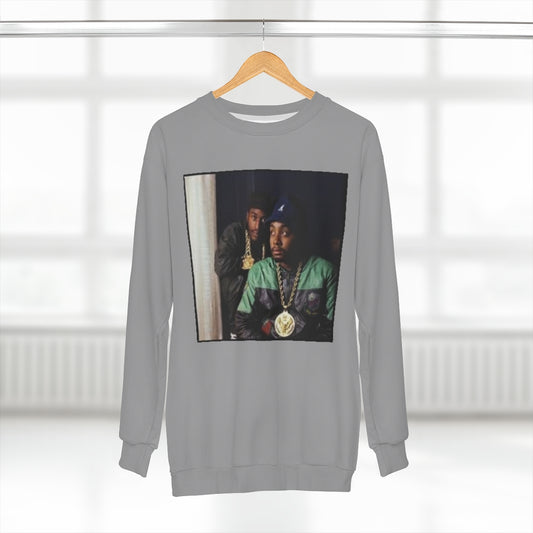 PAID IN FULL CLASSIC ERIC AND RAK . (GRAY)  ..  AOP Unisex Sweatshirt