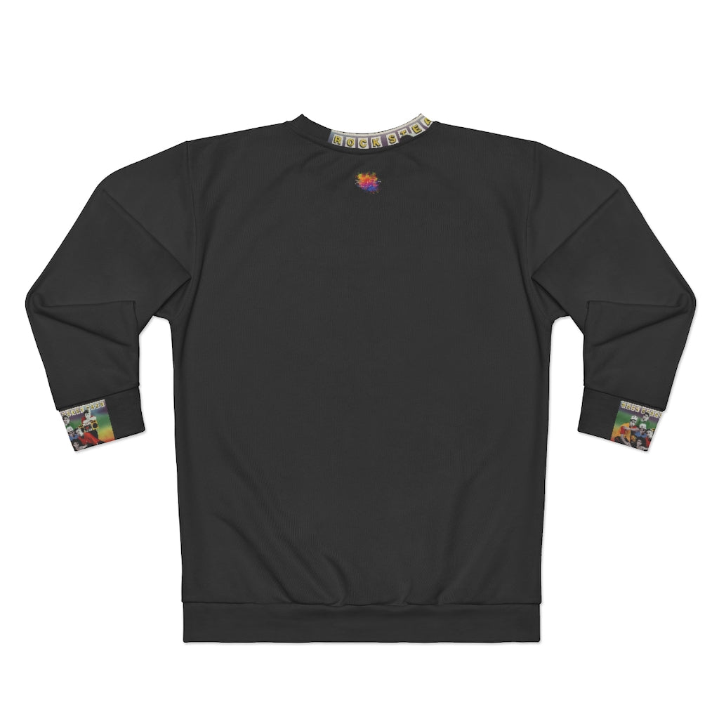 ROCK STEADY Black CLASSIC  ..  AOP Unisex Sweatshirt