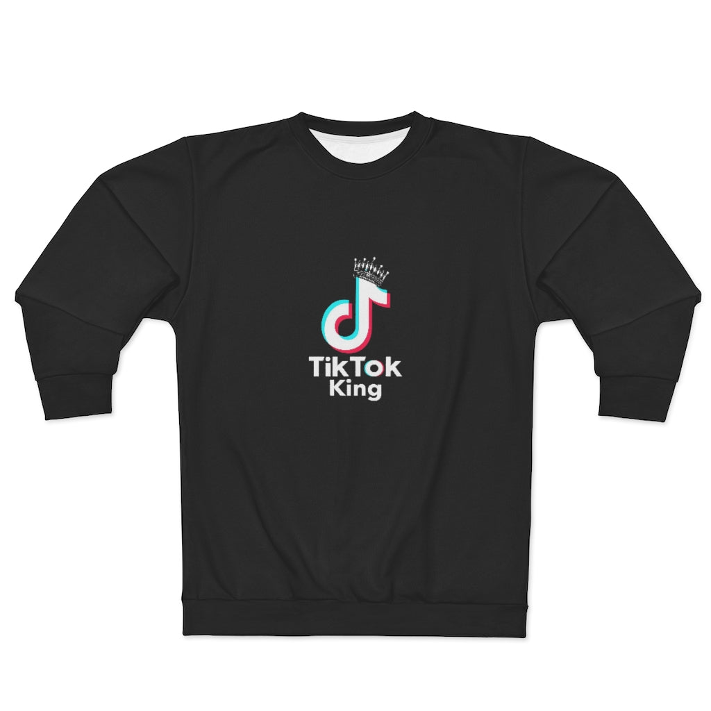 TIK TOK KING (BLACK) AOP Unisex Sweatshirt