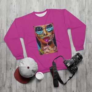 CHIC POP (DEEP PINK)  ..  AOP Unisex Sweatshirt