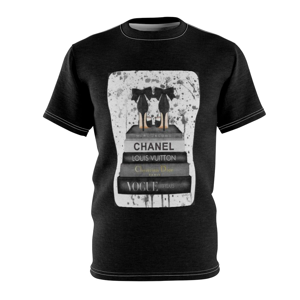 BOOKS OF COUTURE   .. (BLACK) ..  All Over Tee