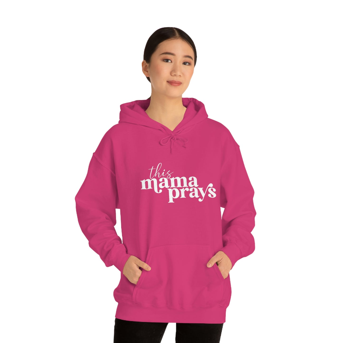 This Mama Prays Unisex Heavy Blend™ Hooded Sweatshirt