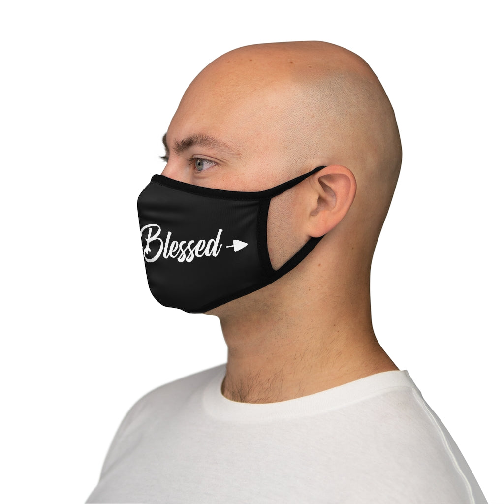 BLESSED..   Fitted Polyester Face Mask