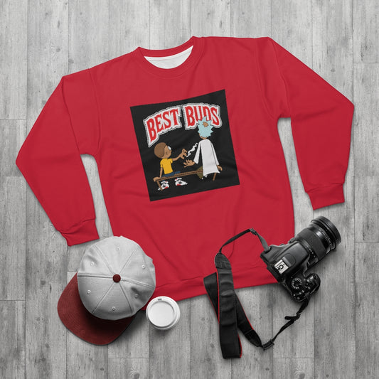 BEST BUDS FOUR TWENTY (RED) AOP Unisex Sweatshirt