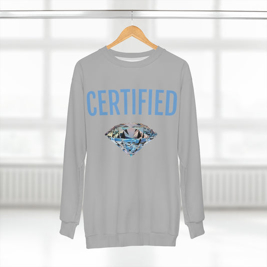 CERTIFIED DIAMOND GRAY   ..  AOP Unisex Sweatshirt