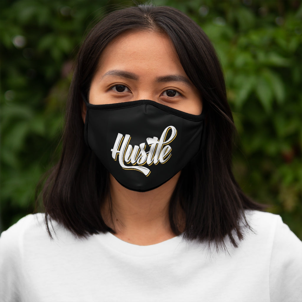 HUSTLE..   Fitted Polyester Face Mask